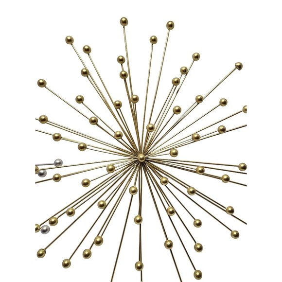 MCM Set Of 2 Starburst Wall Sculptures In Silver Gold Large size - Picture 3 of 5